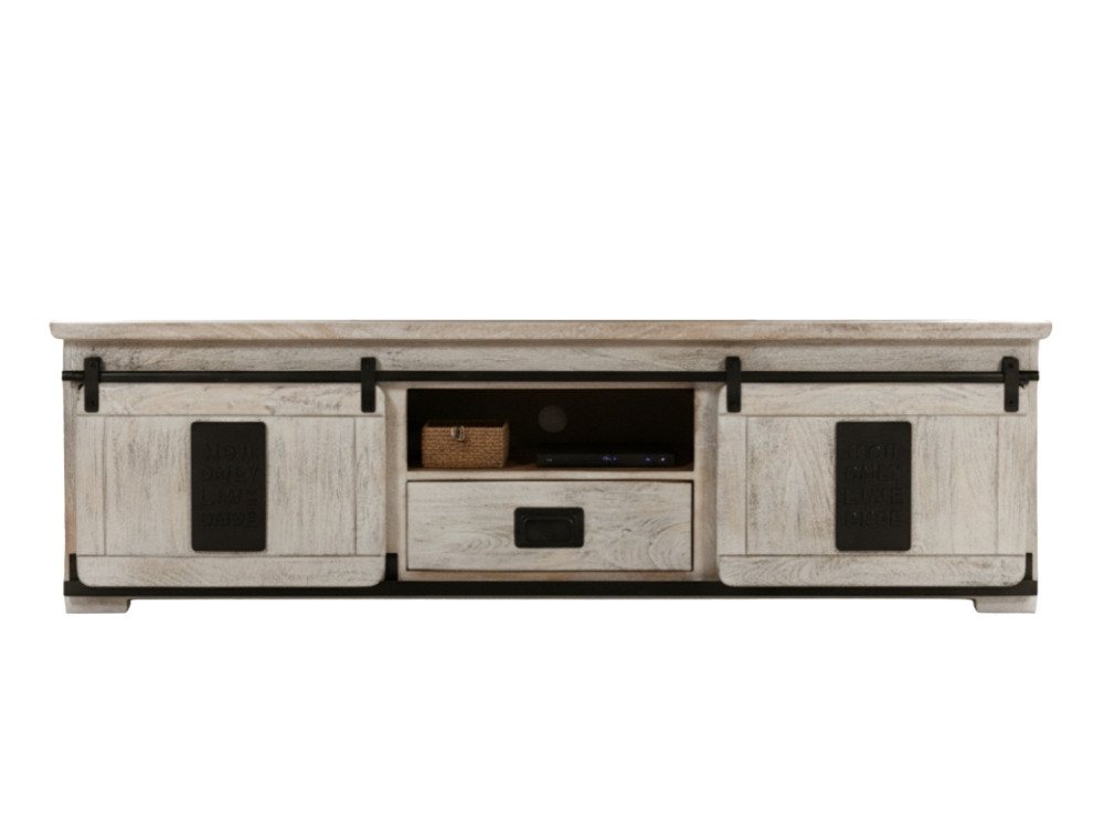 WOLF MÖBEL Sideboard (175 x 45 x 50), SLIDE Lowboard mit 2 Schiebetüren/1 Schublade/1 Ablage von WOLF MÖBEL