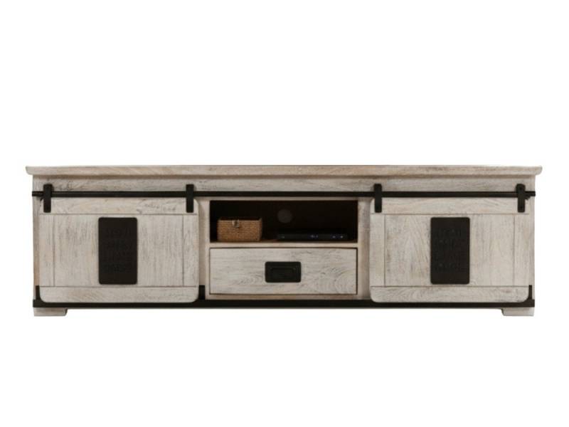 WOLF MÖBEL Sideboard (175 x 45 x 50), SLIDE Lowboard mit 2 Schiebetüren/1 Schublade/1 Ablage von WOLF MÖBEL