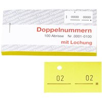 WOLF & APPENZELLER Doppelnummernblöcke 01-100, 101-200, 201-300, 301-400, 401-500 von WOLF & APPENZELLER