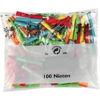 WOLF & APPENZELLER Nieten Röllchenlose verschiedene lustige Sprüche  farbsortiert 100 St. von WOLF & APPENZELLER