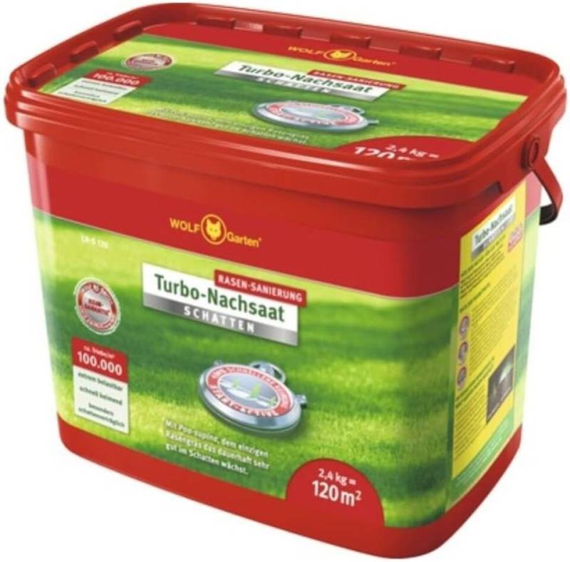 WOLF Gartendünger WOLF-Garten Turbo-Nachsaat Schatten 3826122 LR-S 120, ROT, 1-St. von WOLF