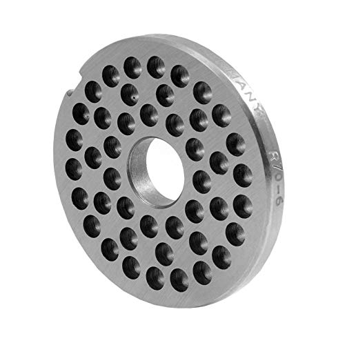WOLFCUT R70 Fleischwolfscheibe mit 6,0 mm Bohrung System Unger Werkzeugstahl von Wolfcut