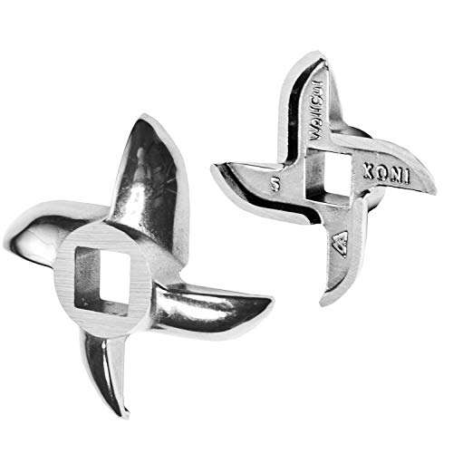 Wolfcut 1 Stück INOX Sichelmesser - Kompatibel/Ersatz mit alle gängigen Fleischwölfe Größe 5 – z.B.: Bosch MUM4/MUM5 - Alexanderwerk Größe 5 – Jupiter Größe 5 und viele mehr. Wolfcut 1 Stück INOX Sichelmesser - Kompatibel/Ersatz mit alle gängigen Fleischwölfe Größe 5 – z.B.: Bosch MUM4/MUM5 - Alexanderwerk Größe 5 – Jupiter Größe 5 und viele mehr. von Wolfcut