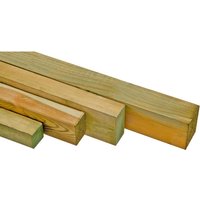 WOLFF Fundamenthölzer für Gartenhäuser, BxH: 300 x 7,5 cm, Kiefernholz - braun von WOLFF