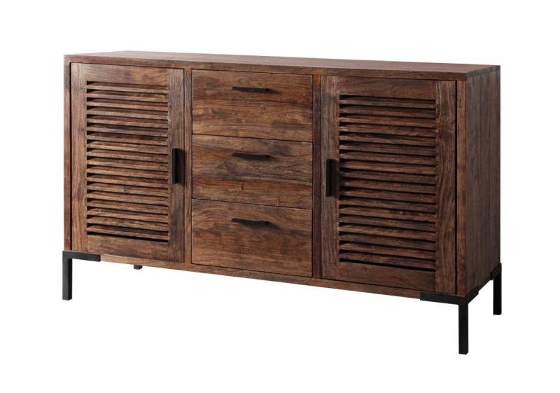WOLF MÖBEL Sideboard (140x45x85), DETROIT Kommode mit 2 Türen / 3 Schubladen von WOLF MÖBEL