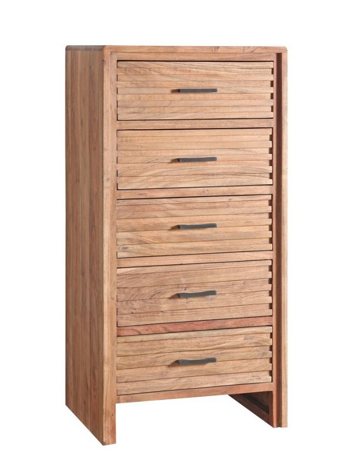 WOLF MÖBEL Sideboard (58x43x119), SLAT Kommode mit 5 Schubladen von WOLF MÖBEL
