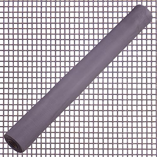 Moskitonetzstoff, Fiberglas, grau, 18 x 16/100 cm, Rolle 50 m. von WOLFPACK