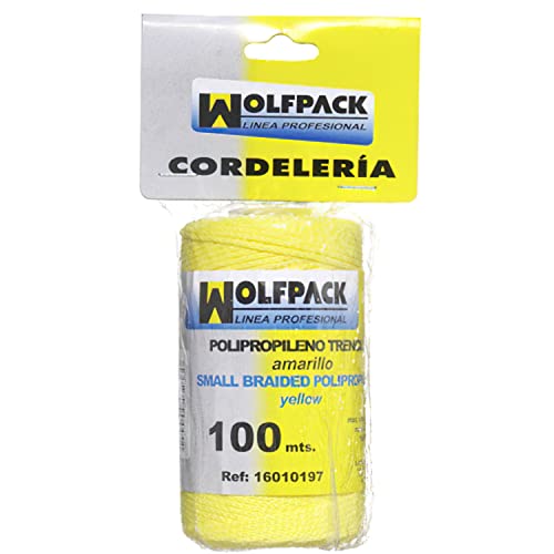 WOLFPACK LINEA PROFESIONAL 16010197 Seil aus Polypropylen gelb (Rolle 100 Meter), unico von WOLFPACK