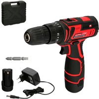 12 V-Schraubendreher. Mit 2 Geschwindigkeiten und Hammer. 1.300 mAh Akku. Anzugsdrehmoment 35 Nm. 12 V-Schraubendreher. Mit 2 Geschwindigkeiten und Hammer. 1.300 mAh Akku. Anzugsdrehmoment 35 Nm. von WOLFPACK