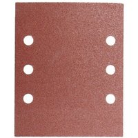 Ersatz-Schleifpapier mit Klettverschluss 114x140 mm. Mit Löchern Körnung 120 (10 Stück) von WOLFPACK