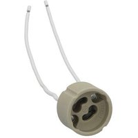Keramikfassung für Halogen- oder led GU10 Leuchtmittel 14,5cm mit Anschlusskabeln von WOLFPACK