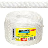 Multifilament-Seil aus Polypropylen (Rolle 100 m) 6 mm. von WOLFPACK