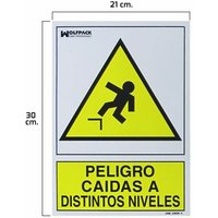 Poster Danger Falls auf verschiedenen Ebenen 30x21 von WOLFPACK