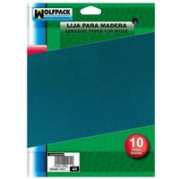 Schleifpapier Holzmaserung 80 (Packung mit 10 Blatt) von WOLFPACK