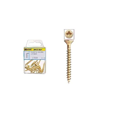 Tornillo Cabeza Plana Pozidriv Bicromatado 4,0x40 mm, 15 unidades von WOLFPACK