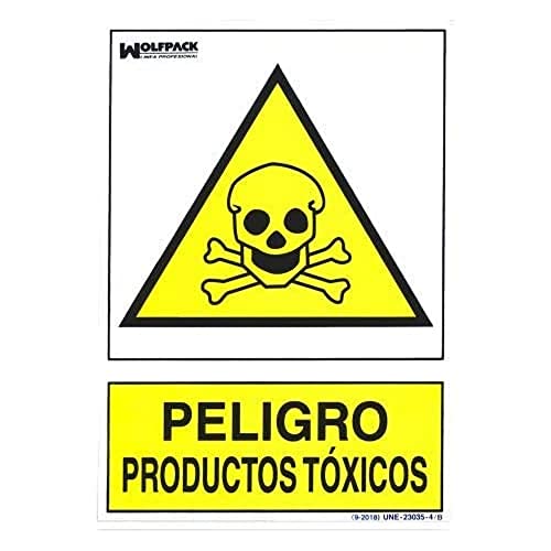 WOLFPACK 15050956 Poster Hazard Toxic Products 30x21cm, Neutral, 30x21 cm von WOLFPACK
