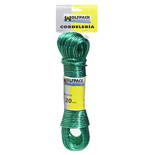 WOLFPACK 16010310 Kunststoffschnur, Drahtseil, Durchmesser 3 mm, 20 m von WOLFPACK