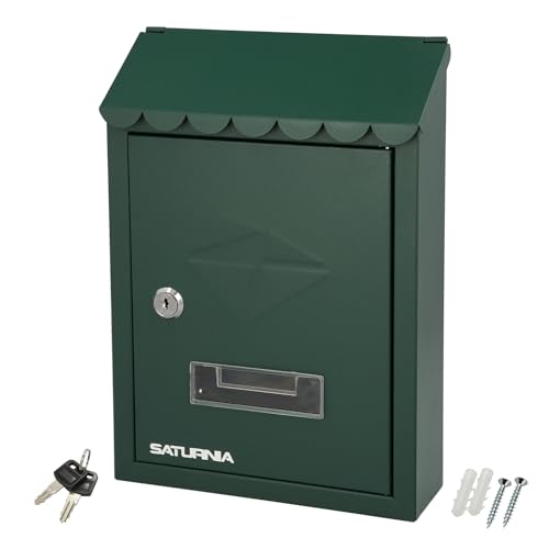 WOLFPACK LINEA PROFESIONAL 03080575 Briefkasten für den Außenbereich, 205 x 300 x 70 mm, Grün, Mehrfarbig, einzeln von WOLFPACK