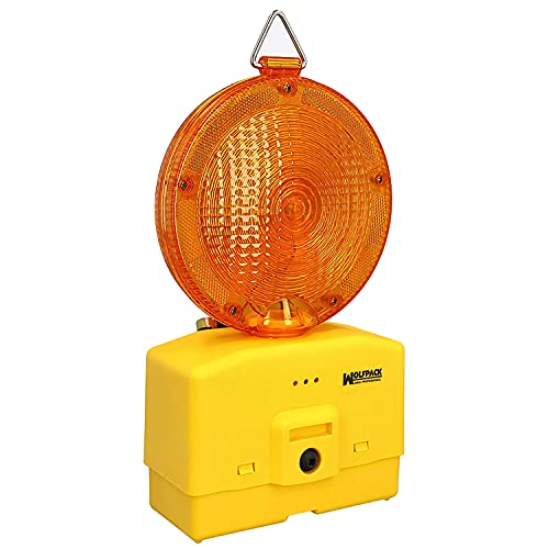 WOLFPACK LINEA PROFESIONAL 15070505 Warnleuchte (ohne Batterie) Signalisierung von Werken, zum Aufhängen oder Schrauben, hohe Sichtbarkeit, Cranberry, Individual von WOLFPACK