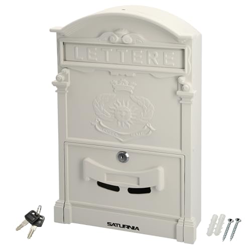 WOLFPACK LINEA PROFESIONAL Gartenbriefkasten aus Aluminiumguss, Weiß, Palast, 255 x 410 x 90 mm. WOLFPACK LINEA PROFESIONAL Gartenbriefkasten aus Aluminiumguss, Weiß, Palast, 255 x 410 x 90 mm. von WOLFPACK