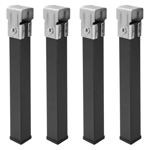 WOLFPACK LINEA PROFESIONAL Juego Patas Somier Cuadradas (4 Unidaden) Tubo 30 x 30 mm, Para Somier 30 x 30 mm, Altura 25 cm. von WOLFPACK