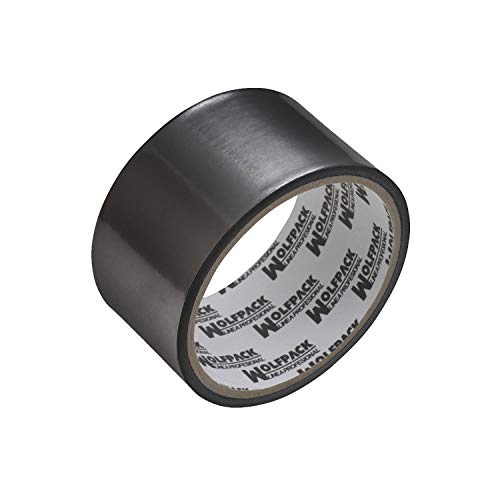 WOLFPACK LINEA PROFESIONAL Klebeband aus schwarzem Aluminium, 48 mm x 5 m, 66 µm von WOLFPACK