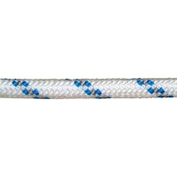 Geflochtenes Polyesterseil weiß/blau 10 mm. 100 m Spule. von WOLFPACK