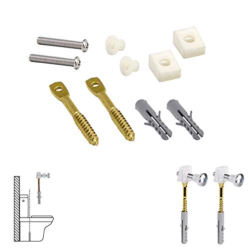 Wolfpack 13070115 Kit SANITARIO Befestigung WC horizontal 5 x 70 (2 Teile) von WOLFPACK