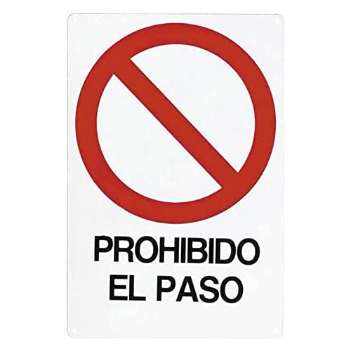 Wolfpack 15050500 Schild"Probibido el paso" Durchgang verboten, 30 x 21 cm von WOLFPACK