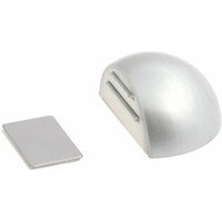 Selbstklebender Türstopper mit Magnethalterung Chrom matt von WOLFPACK