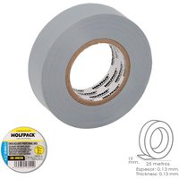 Wolfpack - Cinta Aislante Profesional Gris Espesor 0.13 mm. Ancho 19 mm. Rollo 25 Metros von WOLFPACK