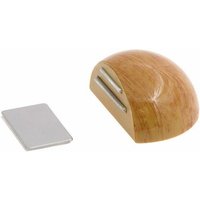 Wolfpack - Selbstklebender Türstopper mit Magnethalterung Holzfarbe von WOLFPACK