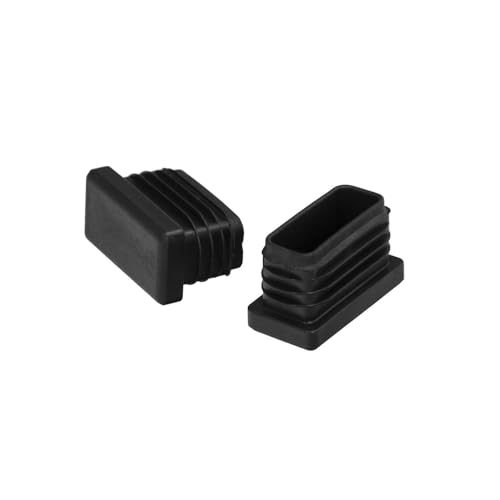 Wolfpack Linea Profesional 000000000 Endstück, Kunststoff, rechteckig, innen, Schwarz, 40 x 20 mm, Beutel mit 200 Stück von WOLFPACK