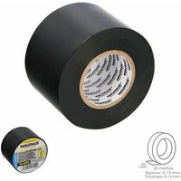 Schwarzes Profi-Isolierband, Stärke 0,13 mm. Breite 50 mm. Rollen Sie 25 Meter von WOLFPACK