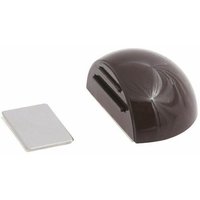 Wolfpack - Selbstklebender Türstopper mit Magnethalterung Braun von WOLFPACK