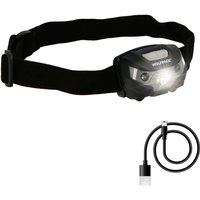 Linea professional Taschenlampe led Stirnlampe Lithium Kopf Usb Wiederaufladbar. 3 Modi ofLicht. 120 lum. Ein/Aus-Sensor. - Wolfpack von WOLFPACK