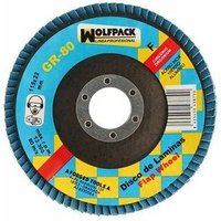 Zirkonium-Schleifpapier-Blattscheibe 115x22 mm. 80 Körnung von WOLFPACK