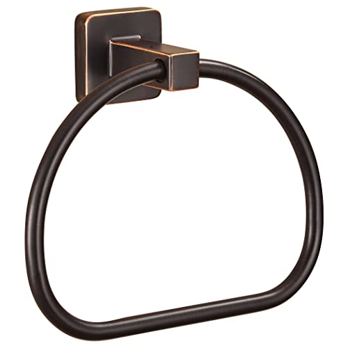 WOLIBEER Bronze Handtuchring,Badezimmer Handtuchhalter Wandhalterung,Öl geriebener Handtuchhalter Rustikaler Handtuchhalter ORB Bauernhaus Badezimmer Zubehör von WOLIBEER