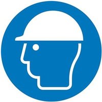 Gebotsschild Aluminium D200 mm, Kopfschutz benutzen Gebotsschild Aluminium D200 mm, Kopfschutz benutzen von FP