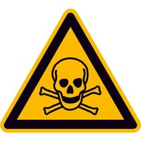 FP - Warnschild Fol Giftige Stoffe SL100mm von FP