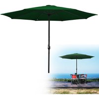 Vingo - 2.7m Sonnenschirm UV40+ Neigbar Sonnenschutz Gartenschirm Strandschirm,Grün - Grün von VINGO