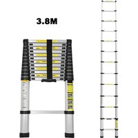 3.8M Teleskopleiter mit Tragegriff . Ausziehbar Ausziehbare Leiter . Flexibel Aluminiumleiter . Maximale Tragkraft von 150kg. Heim Werken Haushalt 3.8M Teleskopleiter mit Tragegriff . Ausziehbar Ausziehbare Leiter . Flexibel Aluminiumleiter . Maximale Tragkraft von 150kg. Heim Werken Haushalt von WOLKETON