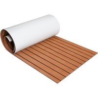 Vingo - Deck Teppich Bodenbelag Matte eva Schaum Teak Yacht Selbstklebend Fußboden Deck Matte Braun 240x60cm von VINGO