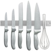 Vingo - Magnetleiste 3x Küchen Messerhalter Messer blöcke Magnetleiste Werkzeughalter Edelstahl 40cm von VINGO