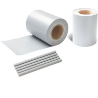 Swanew Sichtschutzstreifen Zaun Folie Blickdicht Dick pvc Doppelseitiger Druck Sonnenschutz Sichtschutzfolie 8 Rollen á 70m x 19cm Grau von WOLKETON