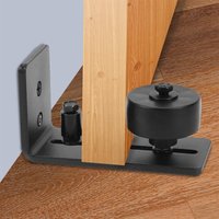 SWANEW Schiebetür Wandmontierte Schiebetürsystem Stay Roller Schiebetürbeschlag Verstellbare Hardware von WOLKETON