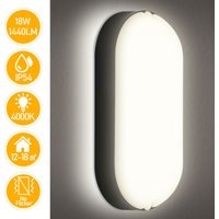 Vingo - 15W led Feuchtraumleuchte Deckenleuchten Wannenleucht Ovalleuchte pc+pbt Badlampe Lamp von VINGO