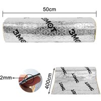 Wolketon - 50x400cm Dämmmatte Trittschalldämmung HiFi Auto Vibration Bitumen-Ersatz Matte Fahrzeugdämmung 2m² von WOLKETON
