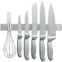 Vingo - Magnetleiste Küchen Messerhalter Messer blöcke Magnetleiste Werkzeughalter Edelstahl 40cm - Silber von VINGO