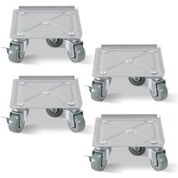 Wolketon Möbelroller 8er Transportroller Möbelroller Schwerlastrollen Rollbrett Umzugsset 500kg mit Lenkungsrollen für alle Böden Transporthilfe von WOLKETON